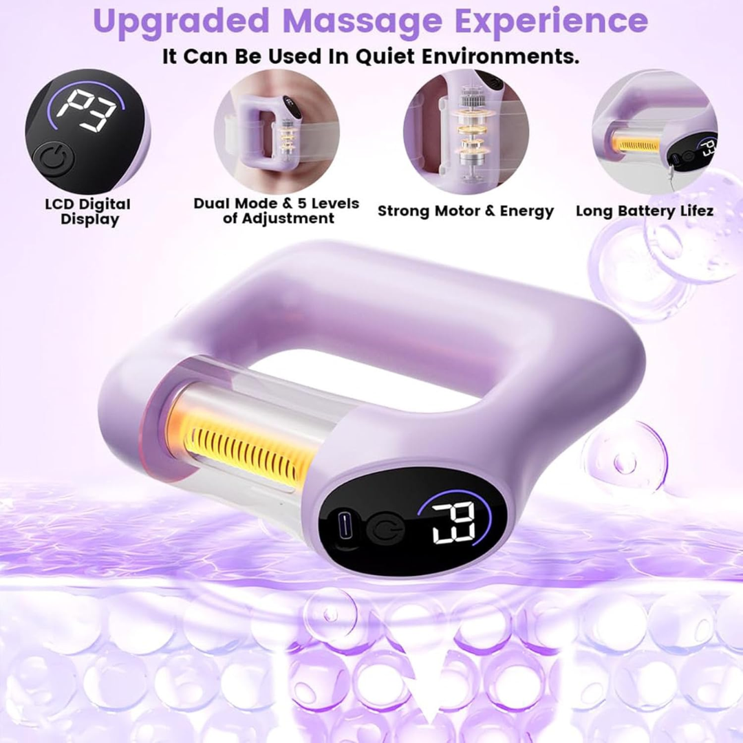 Multifunctional Electric Fascia Ring – Wireless Muscle Stimulator with 3 Modes & Adjustable Intensity (Blue)