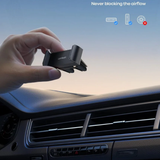 Car Phone Holder, Universal Vent Mount - 360 Rotating Air Vent Cradle Stand for iPhone 17 16 15 14 Pro Max Plus Air, 13 12 Pro Max Mini, 11 Pro Xs XR X 8, Samsung S21, Mobile Phones - Black