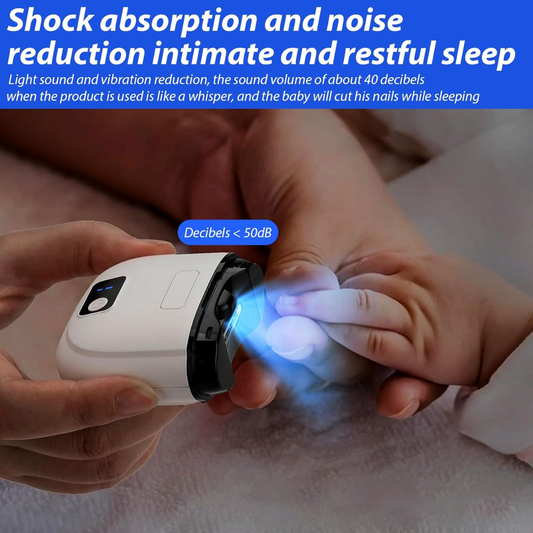 Electric Nail Clipper,Electric Nail File,3-in-1 Cutting and Grinding Automatic with LED Light,3 Speeds Automatic Electric Nail Trimmer,Automatic Nail Clippers for Babies Kids Adults Elderly (White)
