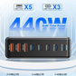 440W USB C Charger Station