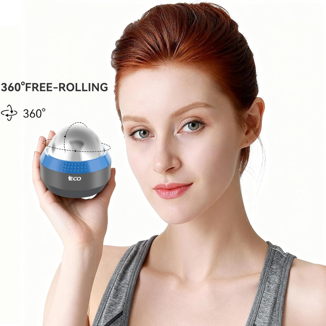 Cold Massage Roller Ball – Ice Roller for Deep Tissue Muscle Relief, Hot & Cold Therapy for Plantar Fasciitis & Pain Relief