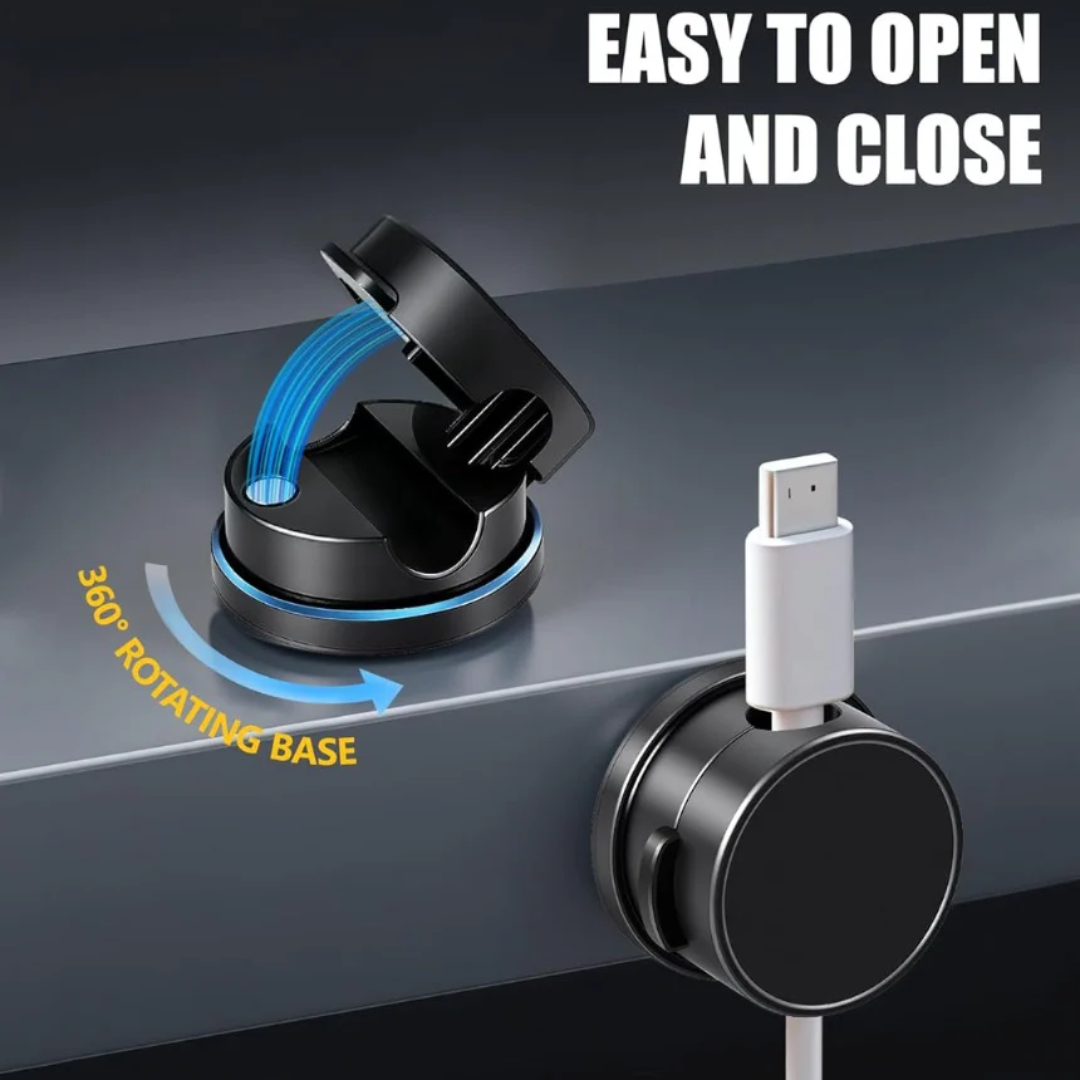 Cable Holder Clips, 9 Pack Magnetic Desk Cable Clips Management, Wire Holder Organiser, No-residue Desk Tidy, Phone Charging Cable Keeper for USB, HDMI, Wall, PC, Car, Office, Home - Black