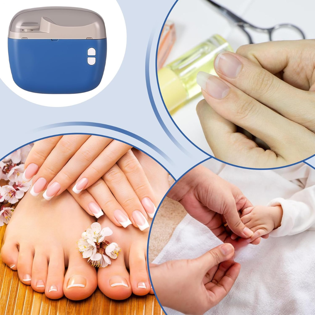 Electric Nail Clipper & Grinder – Rechargeable Nail File Trimmer for Kids, Adults & Seniors