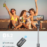 Selfie Stick Tripod with Dual LED Fill Lights, Extendable Bluetooth Remote Phone Holder for Photography, Video Recording & Live Streaming
