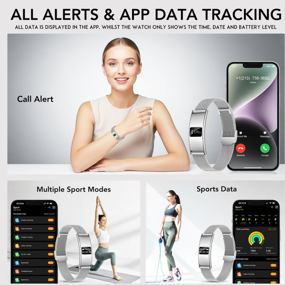 Smart Fitness Bracelet – Heart Rate, SpO2 & Sleep Monitor Activity Tracker for Android & iOS