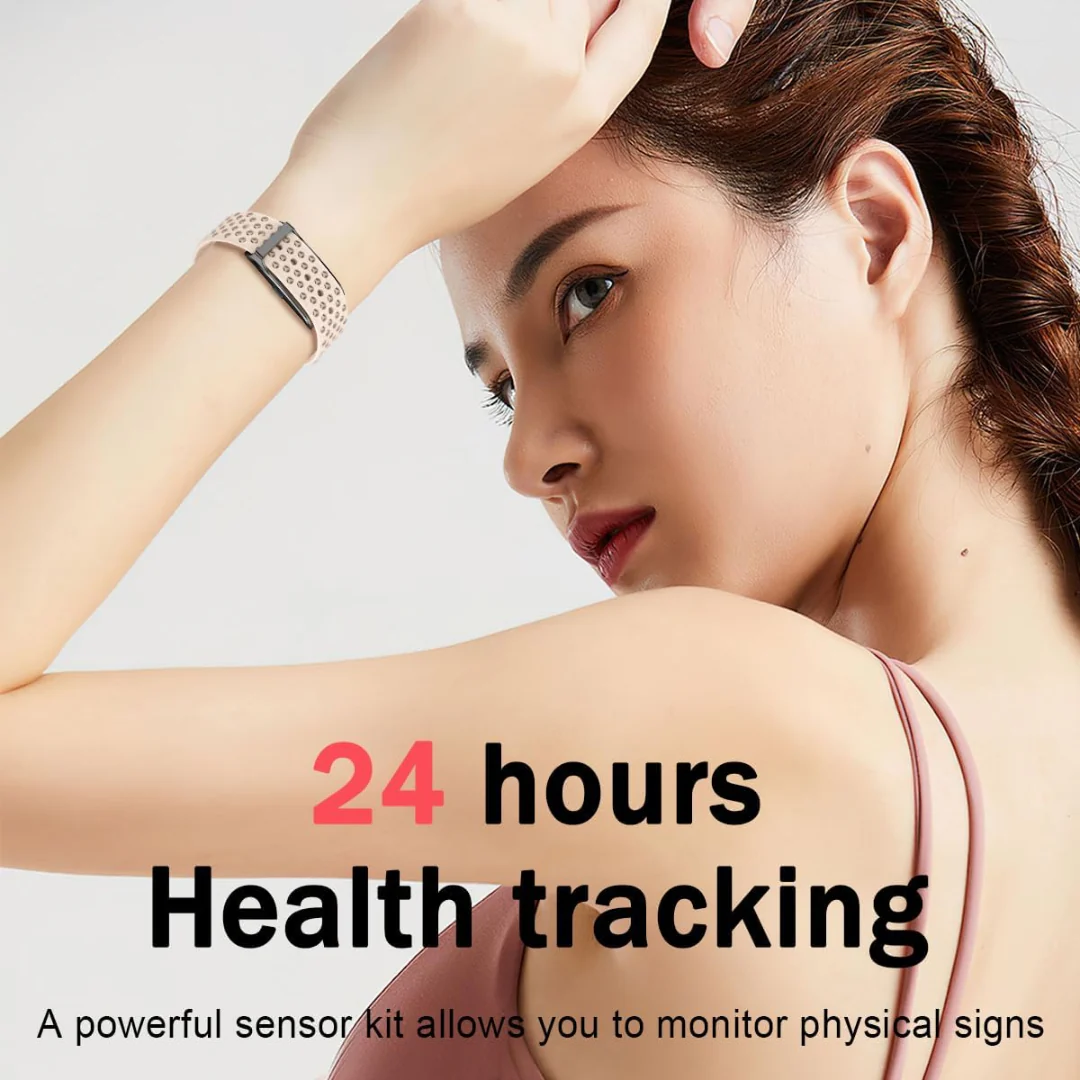 Health Fitness Smart Bracelet – 127 Sport Modes, Sleep Tracking, Waterproof, Call & Alarm Alerts, Photo Control (Blue)