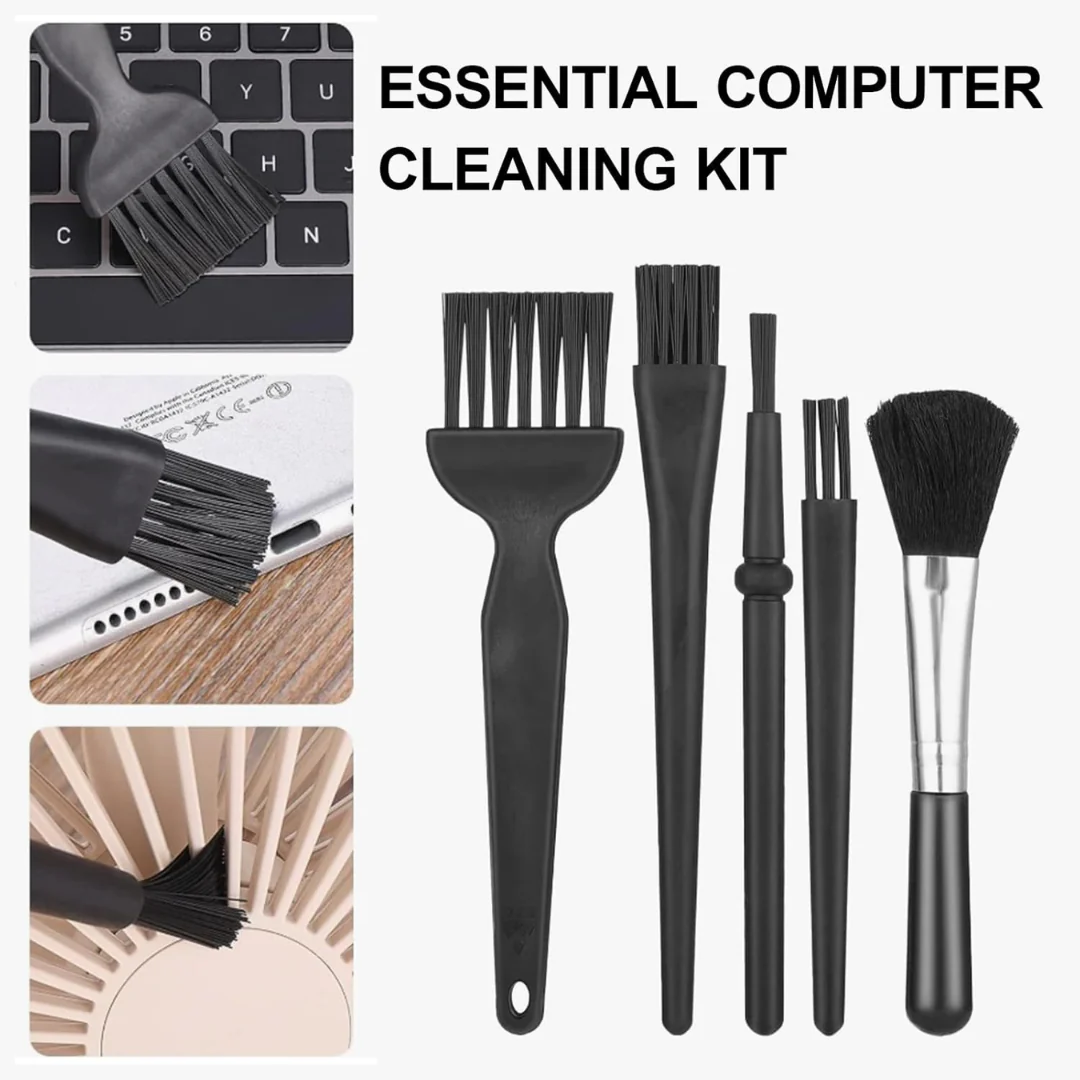 5PCS Keyboard Cleaning Kit | Anti-Static Brush Set for Keyboard, Camera & Electronics