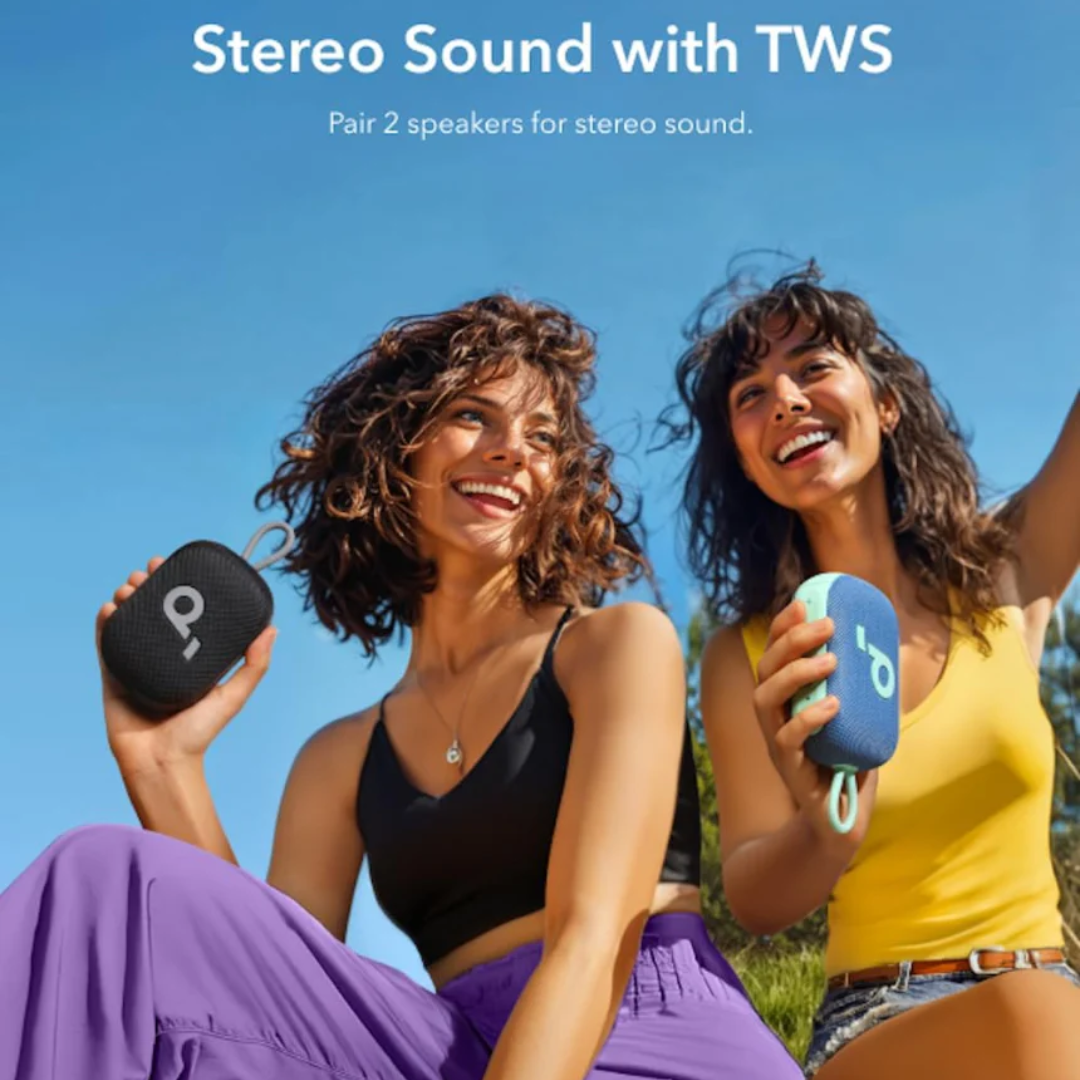 Anker Select 4 Go Ultra Portable Bluetooth Speaker Compact Wireless Speaker with Strong Bass, Long Battery Life and Outdoor Use