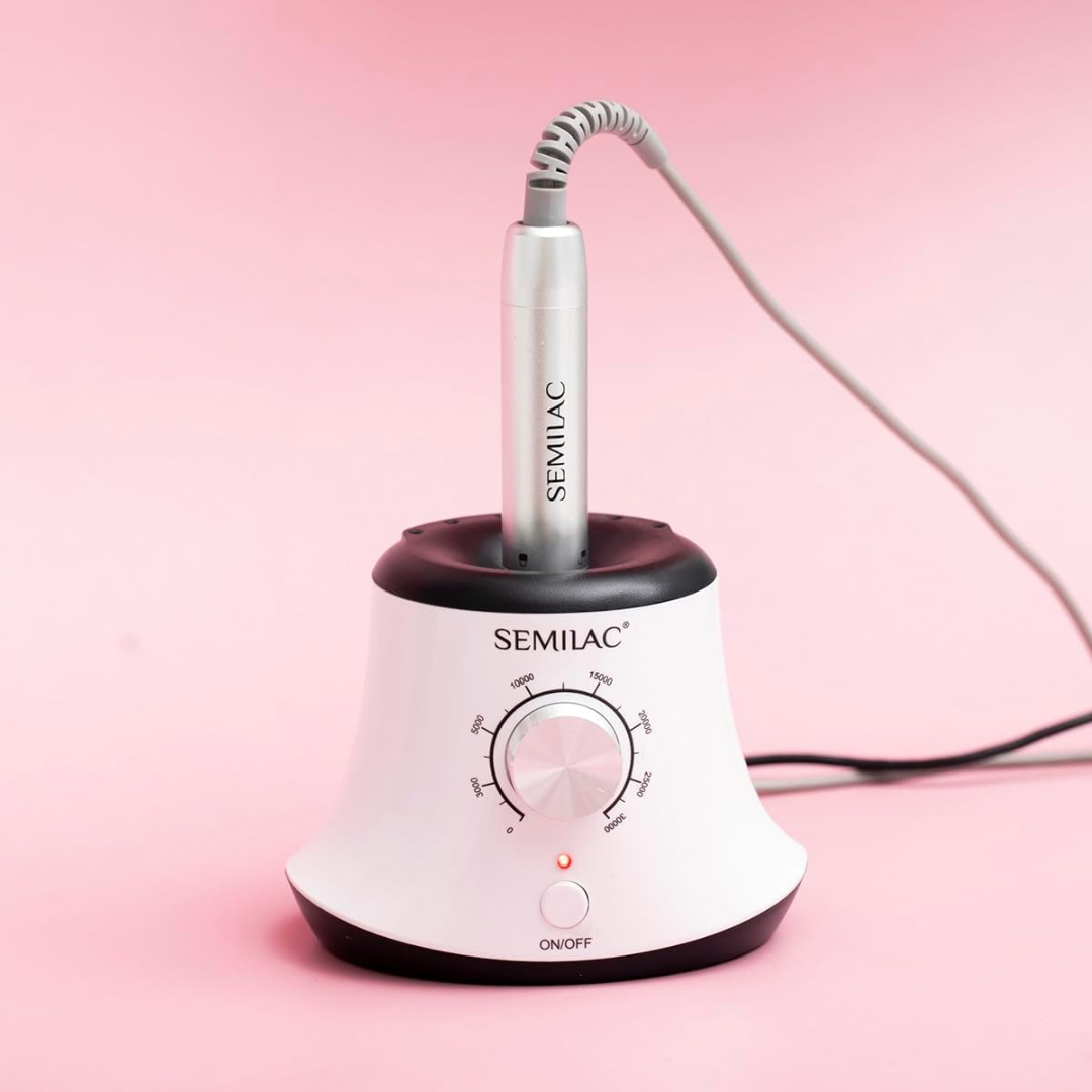 Semilac Electric Nail Drill 24W – 30000RPM Nail File for Gel, Acrylic & Manicure Use