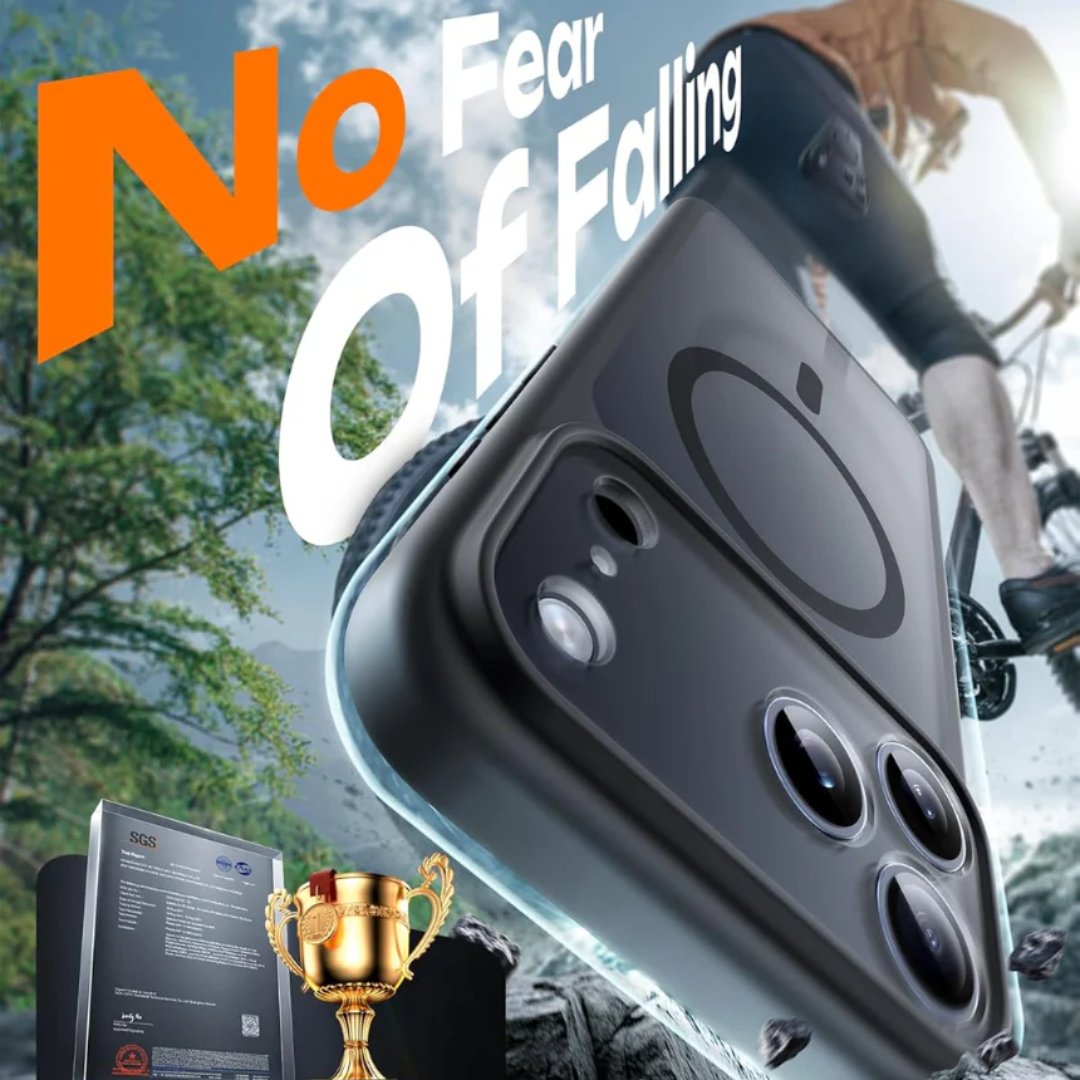 Magnetic Case for iPhone 17 Pro Max Shockproof Protective Cover with Strong MagSafe Compatibility