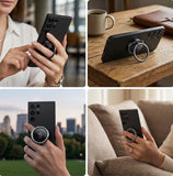 Phone Ring Holder 360° Rotating Finger Grip Stand Metal Adhesive Phone Ring Stand for Secure Grip and Hands-Free Use