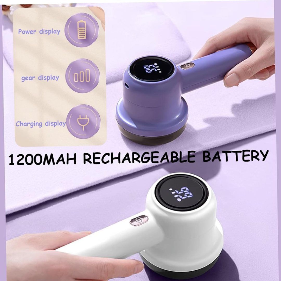 Electric Lint Remover | 3-Speed Fabric Shaver with LED Display