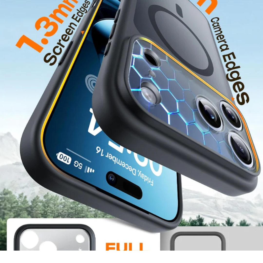 Magnetic Case for iPhone 17 Pro Max Shockproof Protective Cover with Strong MagSafe Compatibility