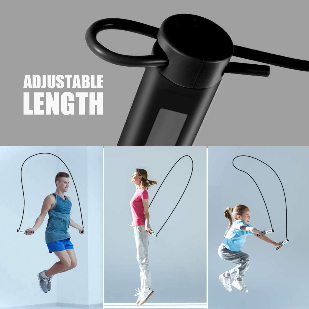 Wastou Skipping Rope – Digital Jump Rope with Calorie Counter, Adjustable Length & Non-Slip Handles