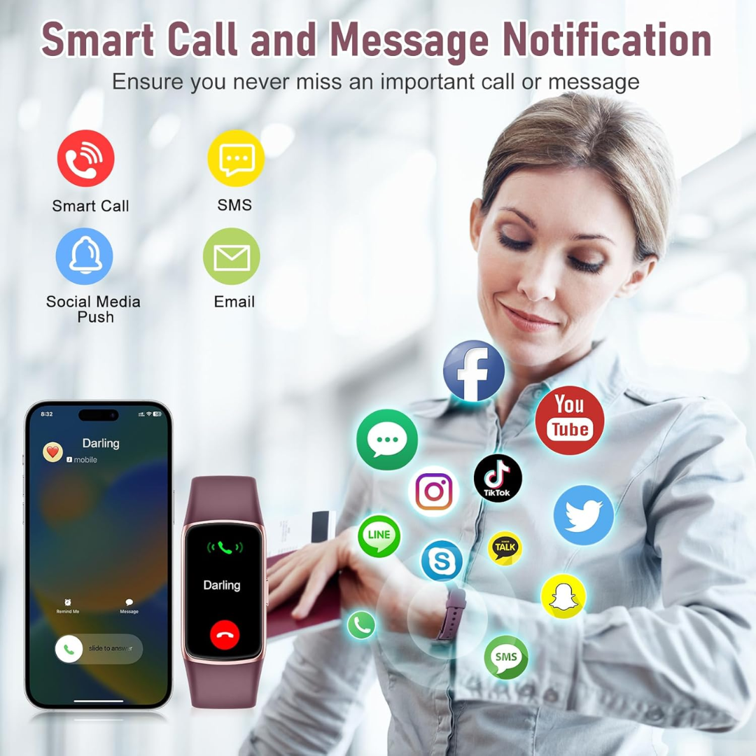 Zeacool Smart Fitness Tracker – Heart Rate & Sleep Monitor, Waterproof Sports Watch