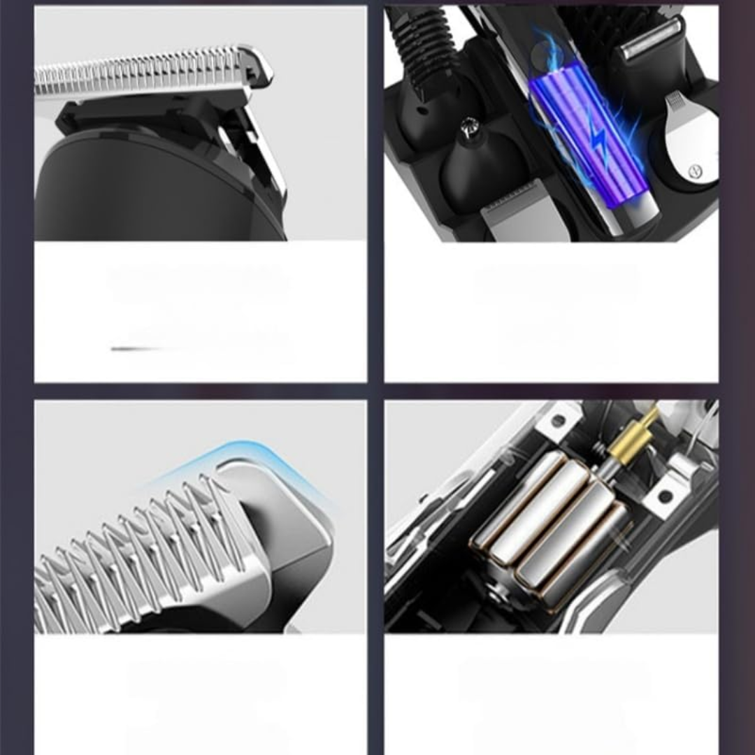 Sekoda 6-in-1 Cordless Beard Trimmer for Men – Electric Hair Clipper & Grooming Kit