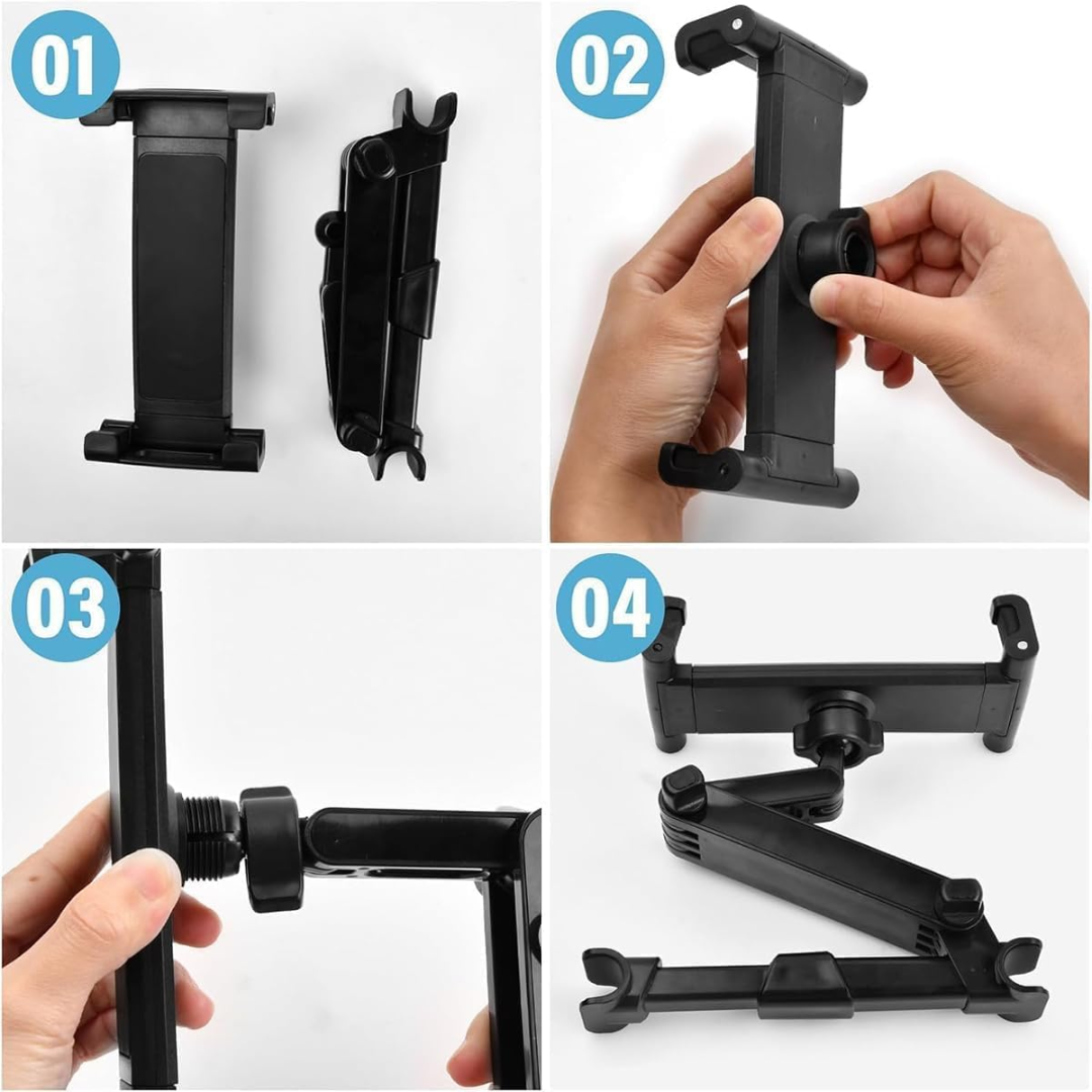 Car Tablet Holder for Back Seat, 360° Rotating Headrest Mount for Captiva 2011-2015, Space Saving Tablet Stand for Kids & Travel