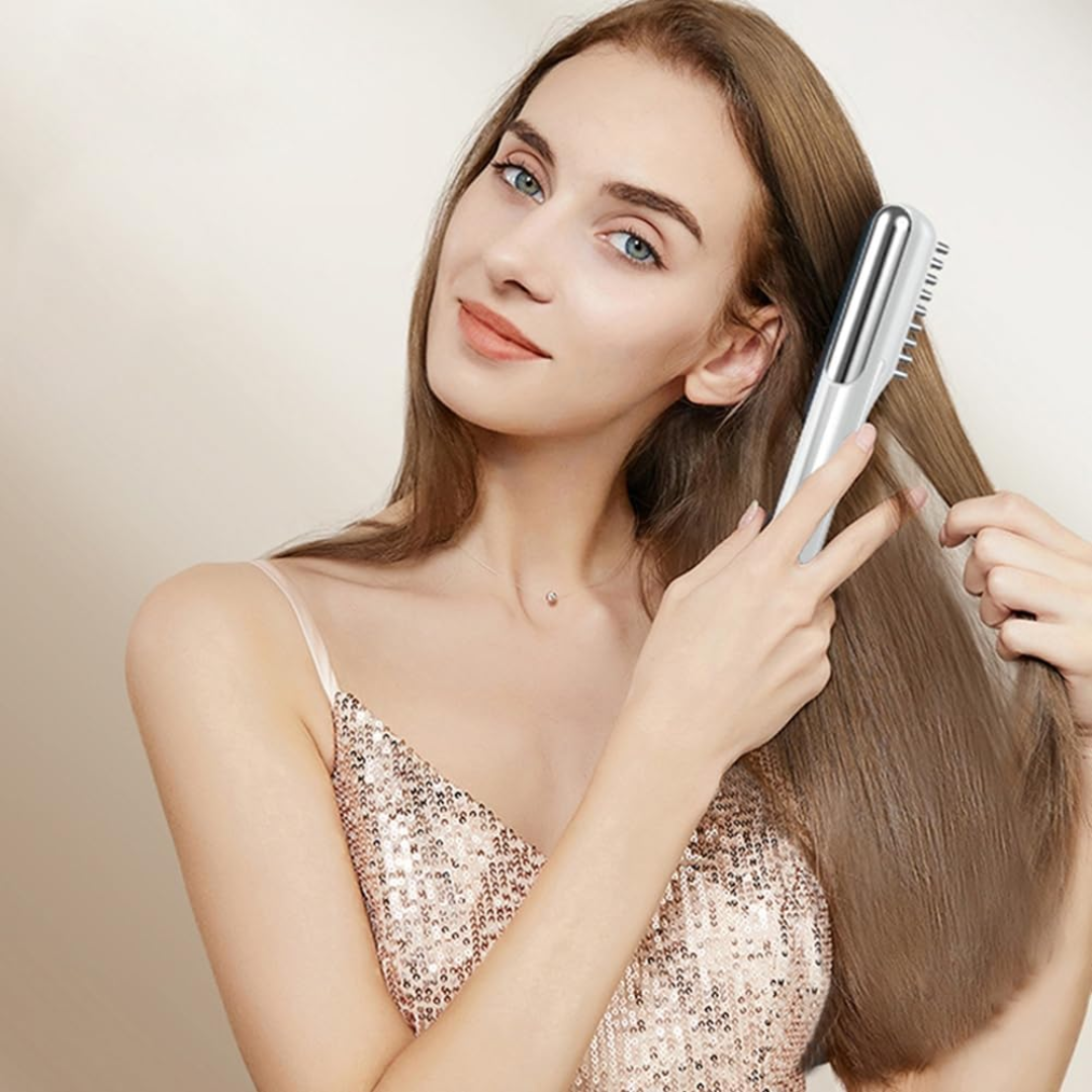 Electric Hair Growth Massage Comb – Microcurrent & LED Red Light Scalp Massager Brush