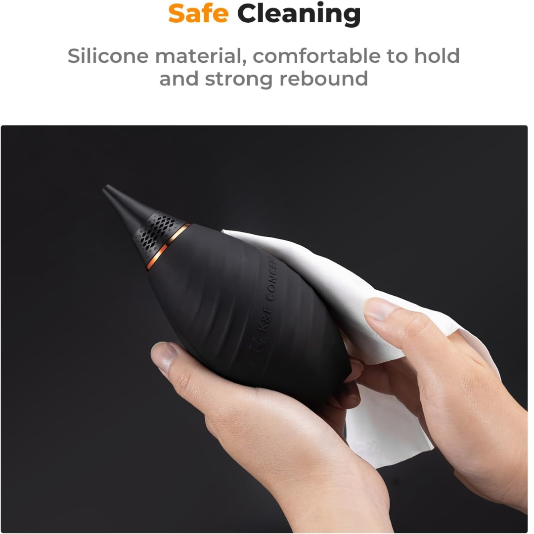 K&F Concept Powerful Rocket Air Blower Dust Cleaner for DSLR Cameras, Camera Lenses, Sensors, Keyboards, Laptops & Electronic Devices – Short Nozzle Air Duster