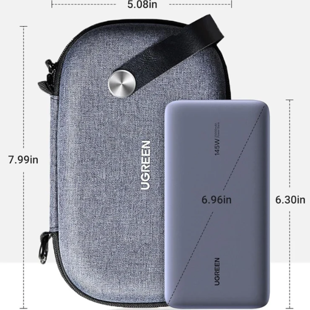 UGREEN Travel Accessories Bag Waterproof Electronics Organizer Case for Cables, Chargers, Power Banks and Small Gadgets