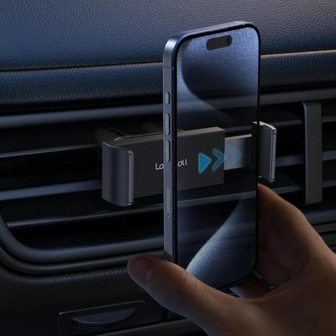 Car Phone Holder, Universal Vent Mount - 360 Rotating Air Vent Cradle Stand for iPhone 17 16 15 14 Pro Max Plus Air, 13 12 Pro Max Mini, 11 Pro Xs XR X 8, Samsung S21, Mobile Phones - Black