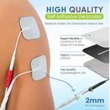 Med-Fit Digital EMS Muscle Stimulator – Electronic Muscle Toning & Pain Relief Device with 12 Programs