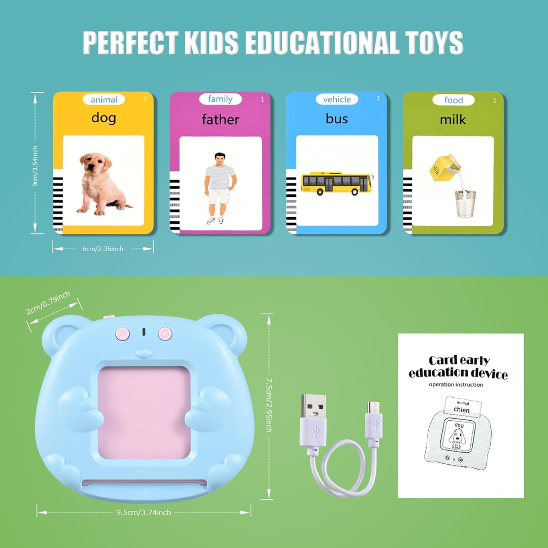 Talking Flash Cards for Toddlers – Educational Montessori Learning Toy with 510 Words for Kids Ages 2–6