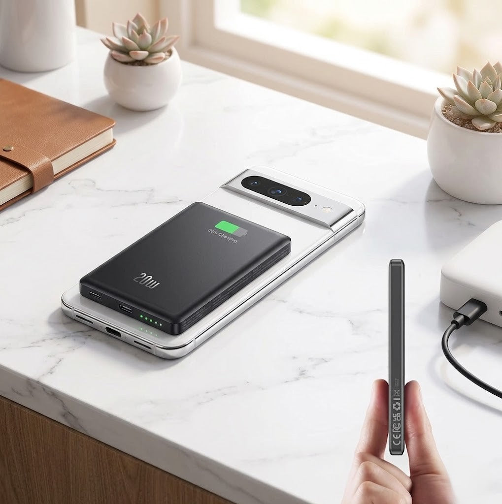 Power Bank for Magsafe, 2026 Ultra Slim 5000mAh 20W Fast Charging Powerbank Wireless Magnetic Portable Charger,USB C in&Out PD Phone Battery Pack,for iPhone 12/13/14/15/16/17 Mini Plus Pro Max