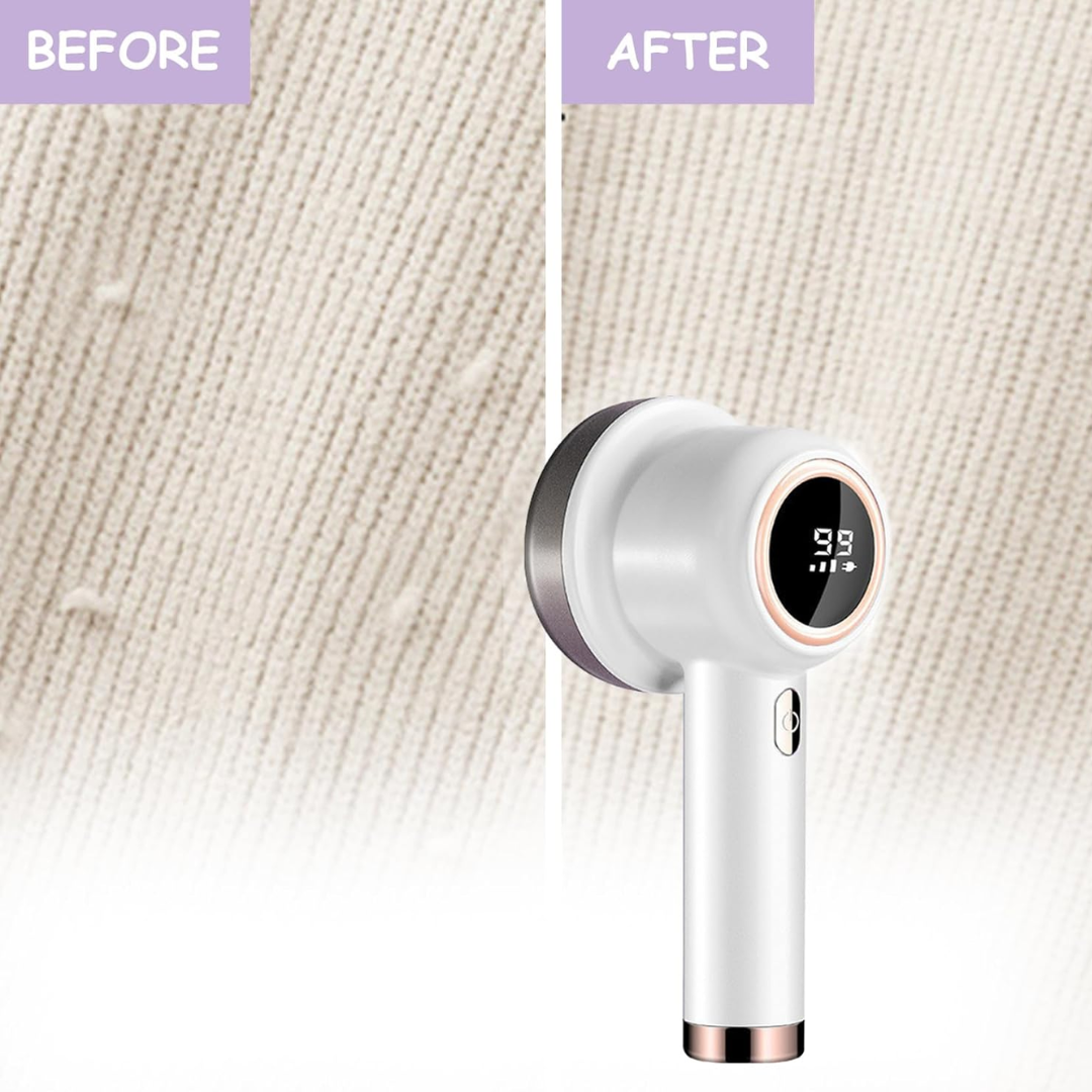 Electric Lint Remover | 3-Speed Fabric Shaver with LED Display