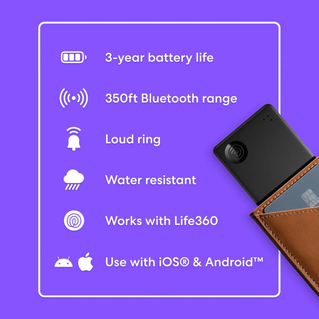 Bluetooth Tracker and Item Locator for Luggage Tags Smart Tracking Device for Keys, Bags, Wallets and Travel Accessories with Find My Support