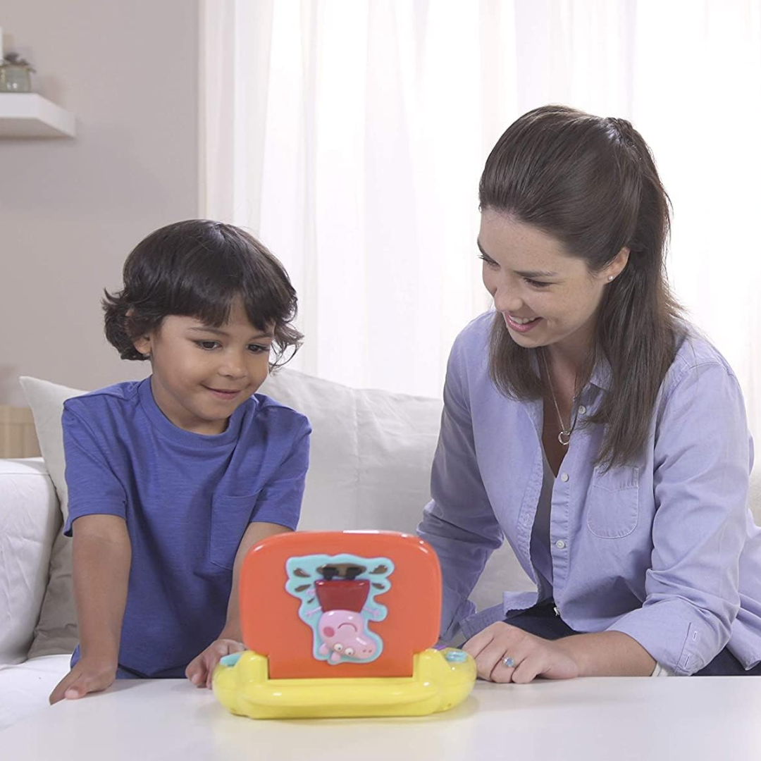 Peppa Pig PP02 Laugh & Learn Toy Laptop – Interactive Learning with Colours, Shapes, Letters & Numbers – Ages 3+