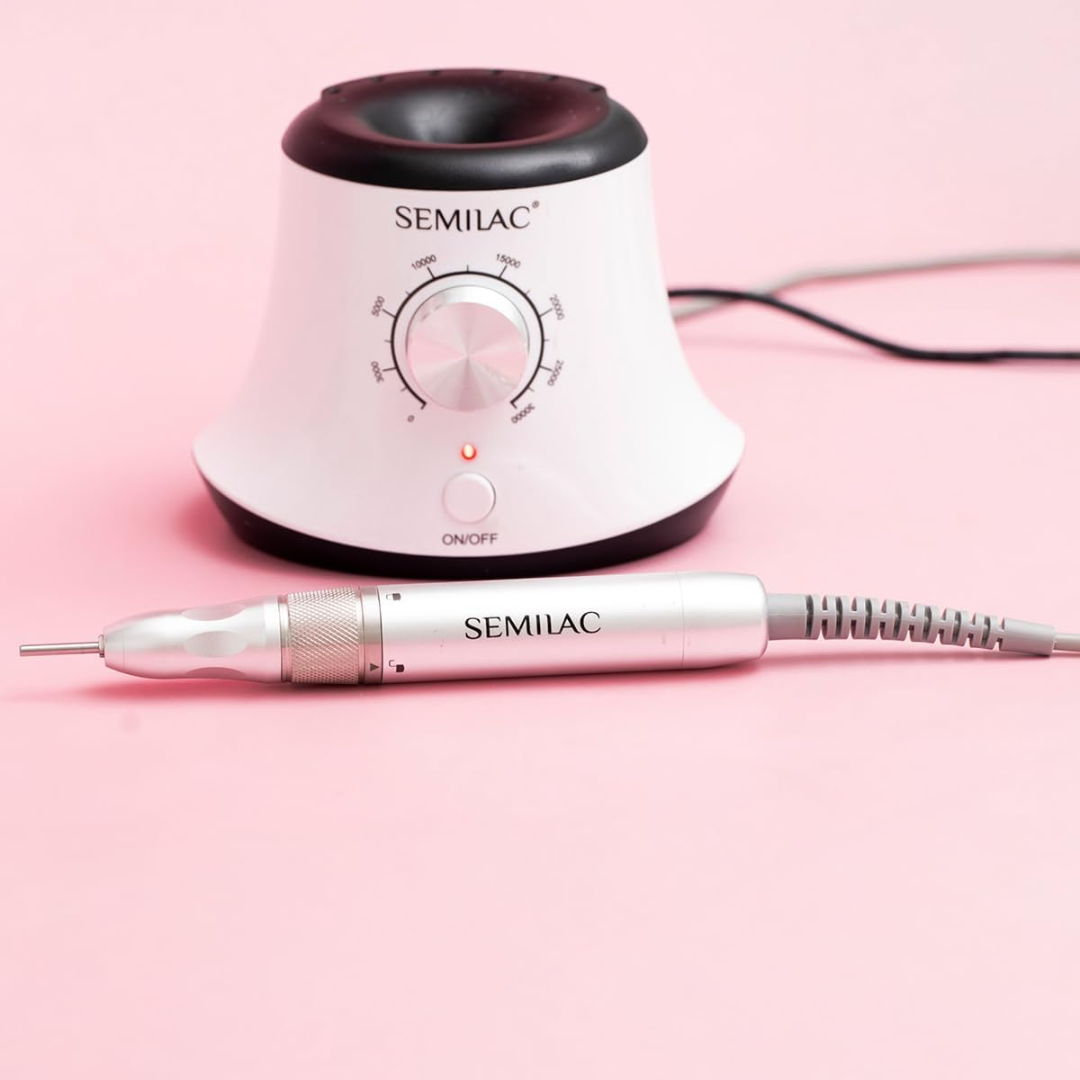 Semilac Electric Nail Drill 24W – 30000RPM Nail File for Gel, Acrylic & Manicure Use