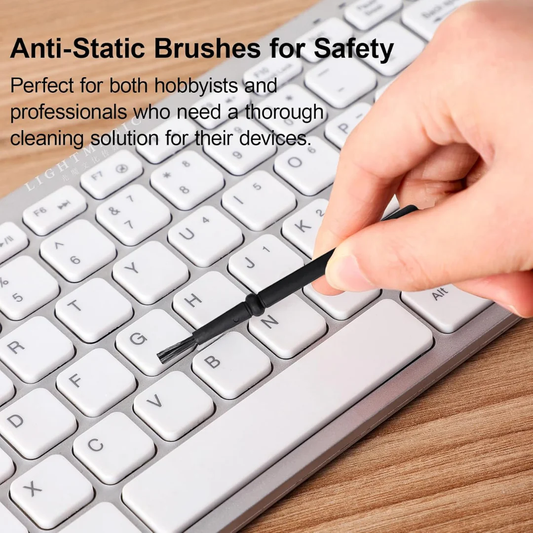 5PCS Keyboard Cleaning Kit | Anti-Static Brush Set for Keyboard, Camera & Electronics