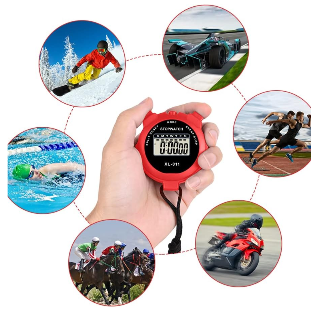 Vicloon Digital Sports Stopwatch – Large Display Timer with Lap Memory & Alarm for Training & Running