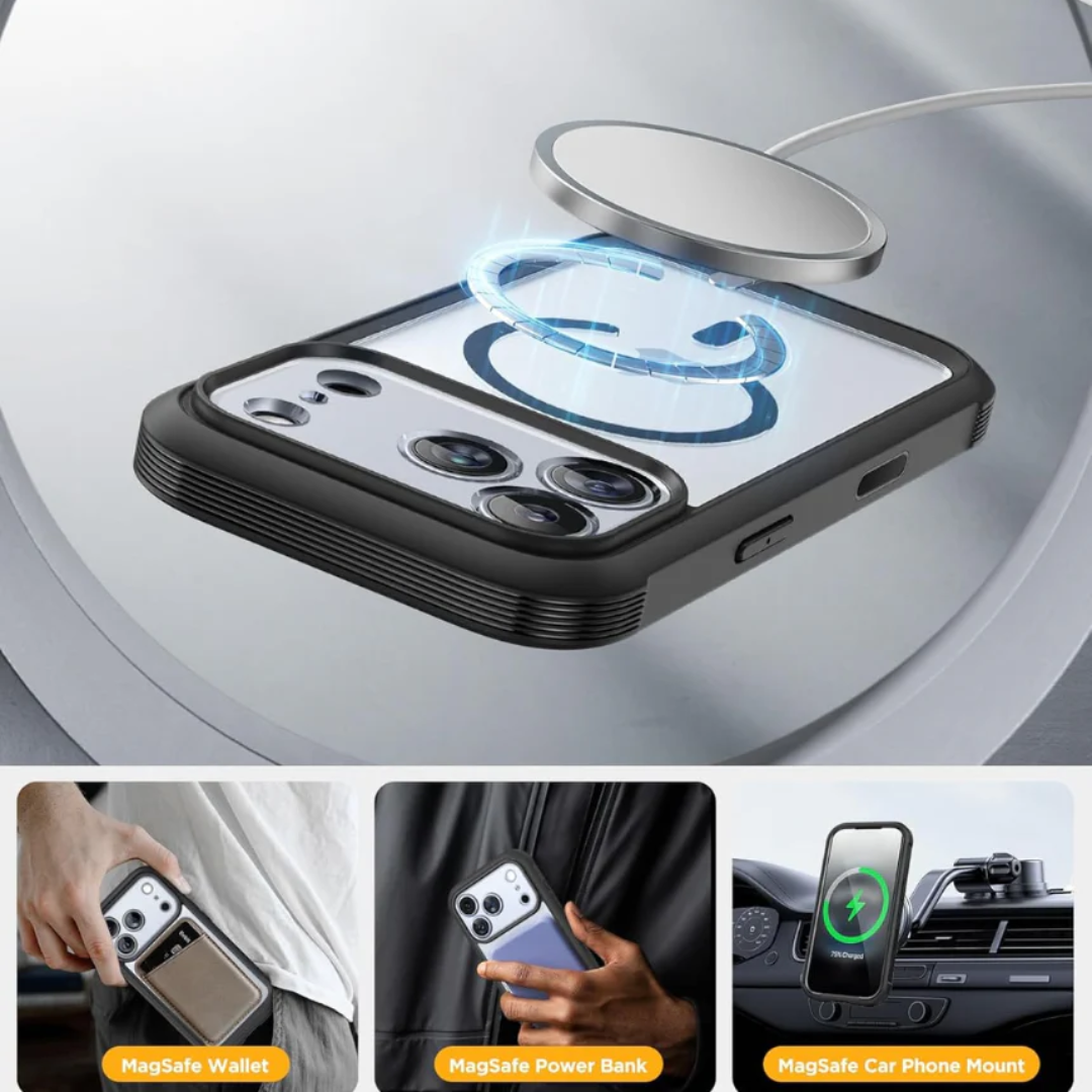 Magnetic Case for iPhone 17 Shockproof Protective Cover with Strong MagSafe Compatibility and Slim Durable Design