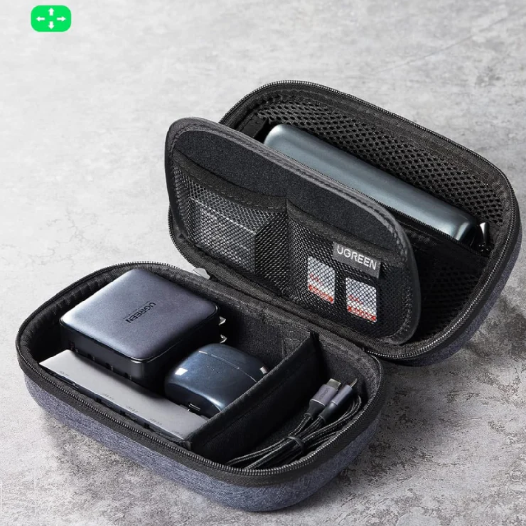 UGREEN Travel Accessories Bag Waterproof Electronics Organizer Case for Cables, Chargers, Power Banks and Small Gadgets
