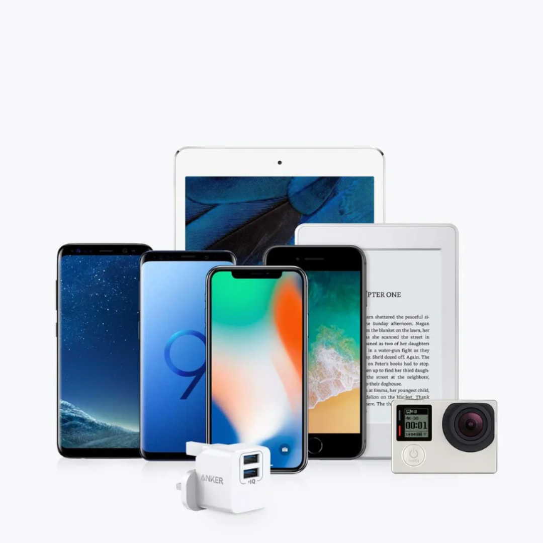PowerPort Mini Dual Port USB Charger Compact Fast Charging Wall Adapter with 2 USB Ports for Phones, Tablets and Smart Devices