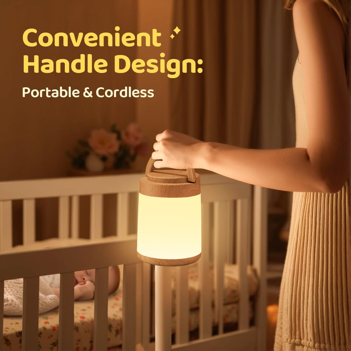 One Fire Baby Night Light Kids,8 Brightness Dimmable Touch Lamp,10 Color Memory Rechargeable Lamp,Remote+Touch Control Kids Night Light,3 Timer LED Warm Small Lamp
