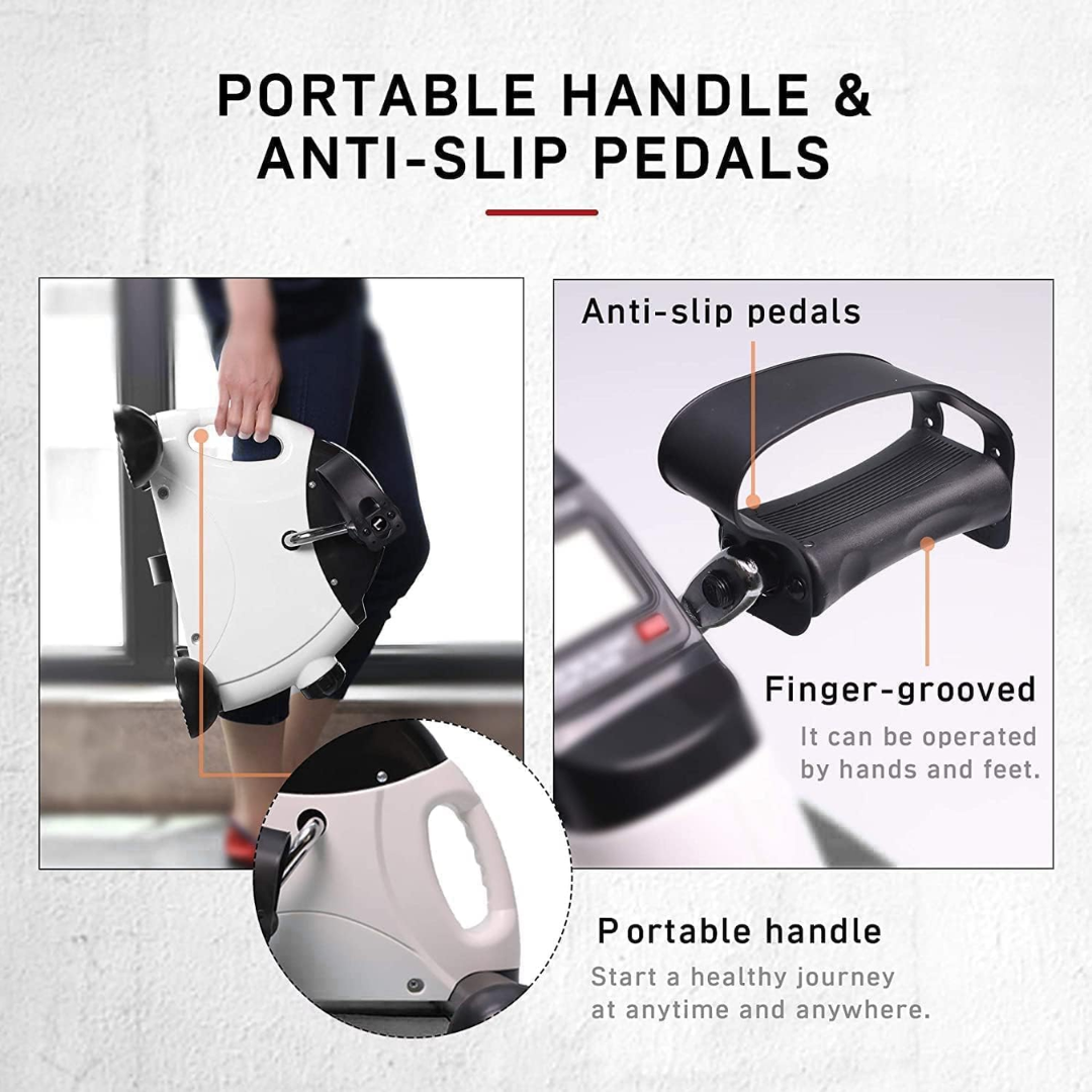PROIRON Mini Pedal Exerciser with LCD Display, Under Desk Exercise Bike for Arms & Legs