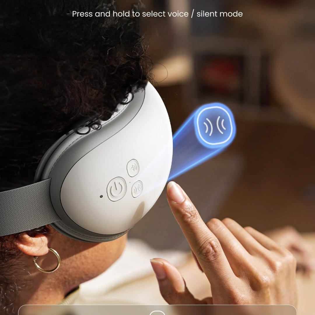 RENPHO Heated Eye Massager with Bluetooth Music for Migraine Relief & Better Sleep