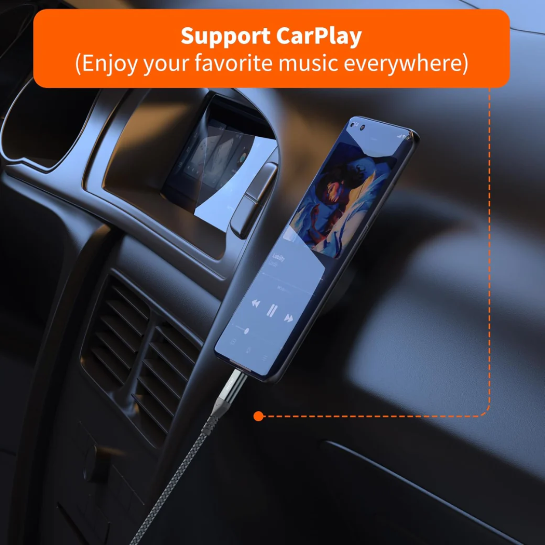 AUX to USB-C Adapter Audio Cable Converter for Headphones, Car Stereo and Devices with Type-C Port