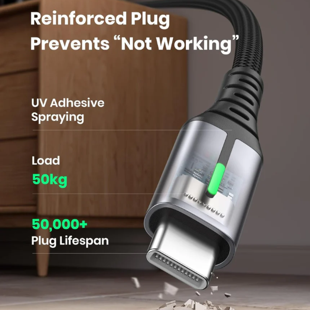 INIU USB C Fast Charging Cable 2m Type-C Charger Cable for Fast Data Sync and Power Delivery