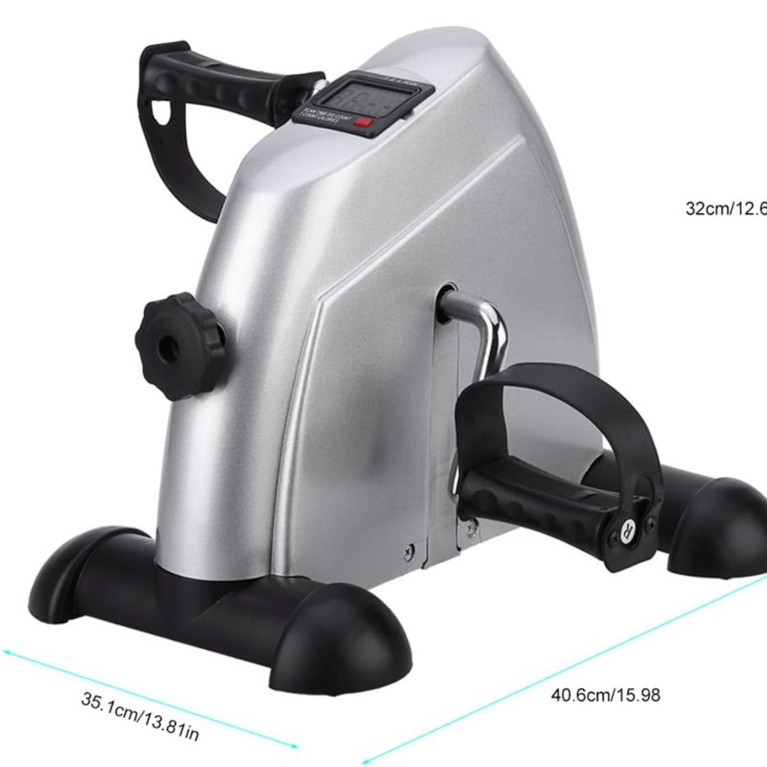 Mini Exercise Bike Portable Pedal Exerciser – Home Gym Fitness Trainer for Legs & Arms Workouts