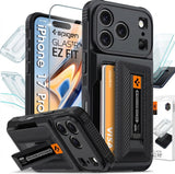 Wallet Case for iPhone 17 Pro Leather Flip Cover with Card Holder, Magnetic Closure and Shockproof Protection