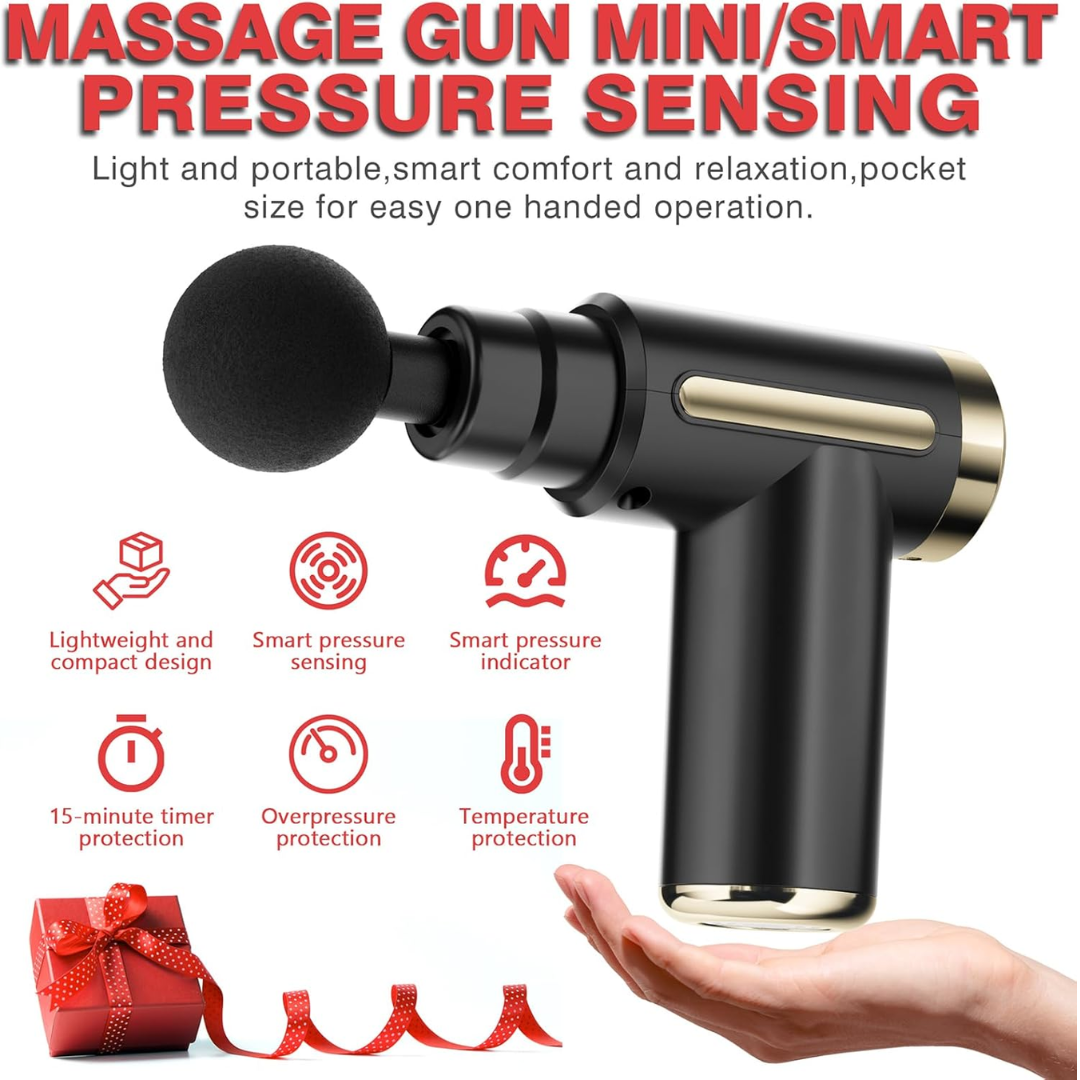 Cotsoco Massage Gun – Deep Tissue Percussion Massager for Pain Relief, Silent Motor, for Athletes & Home Use, Gift for Parents