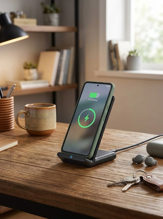 Anker Wireless Charger, PowerWave Stand, Qi-Certified for iPhone