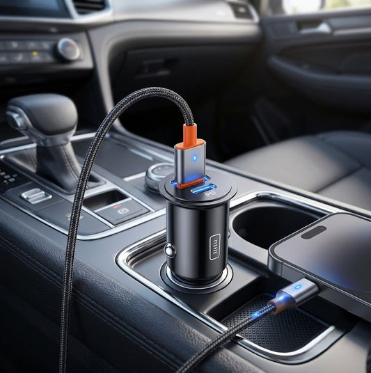Car Charger, Fast Charging Dual USB Adapter for Smartphones, Tablets & Multiple Devices on the Go