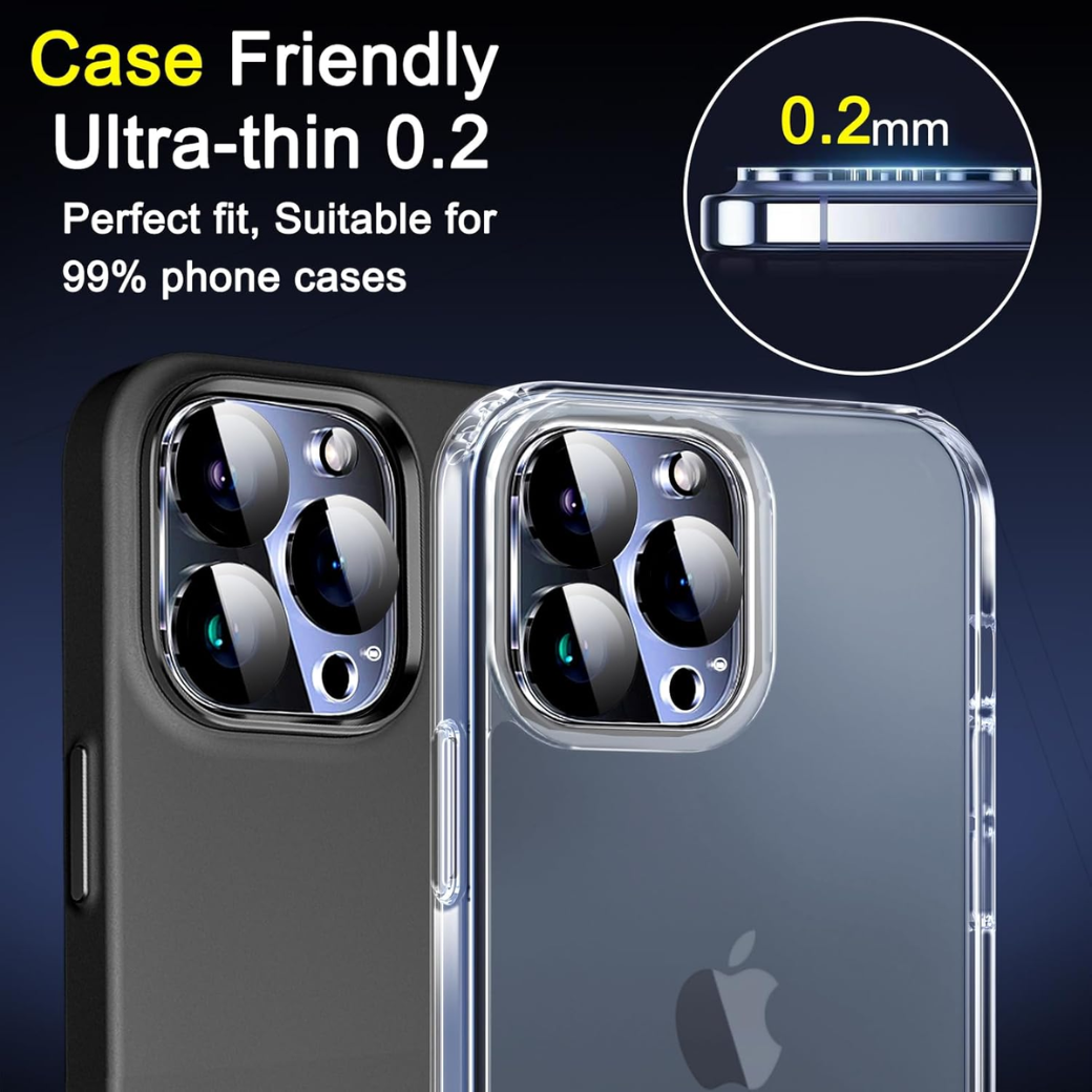 [6 Pack] Camera Lens Protector for iPhone Pro & Pro Max