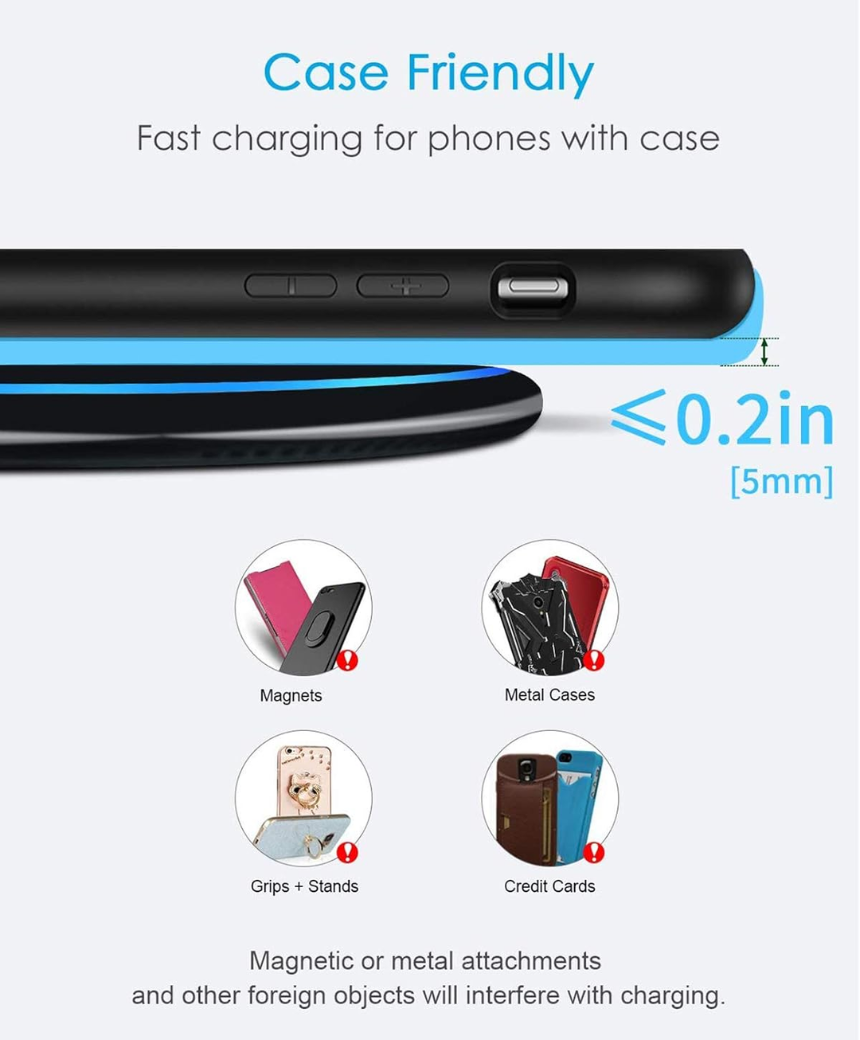 Wireless Charger for iPhone and Samsung