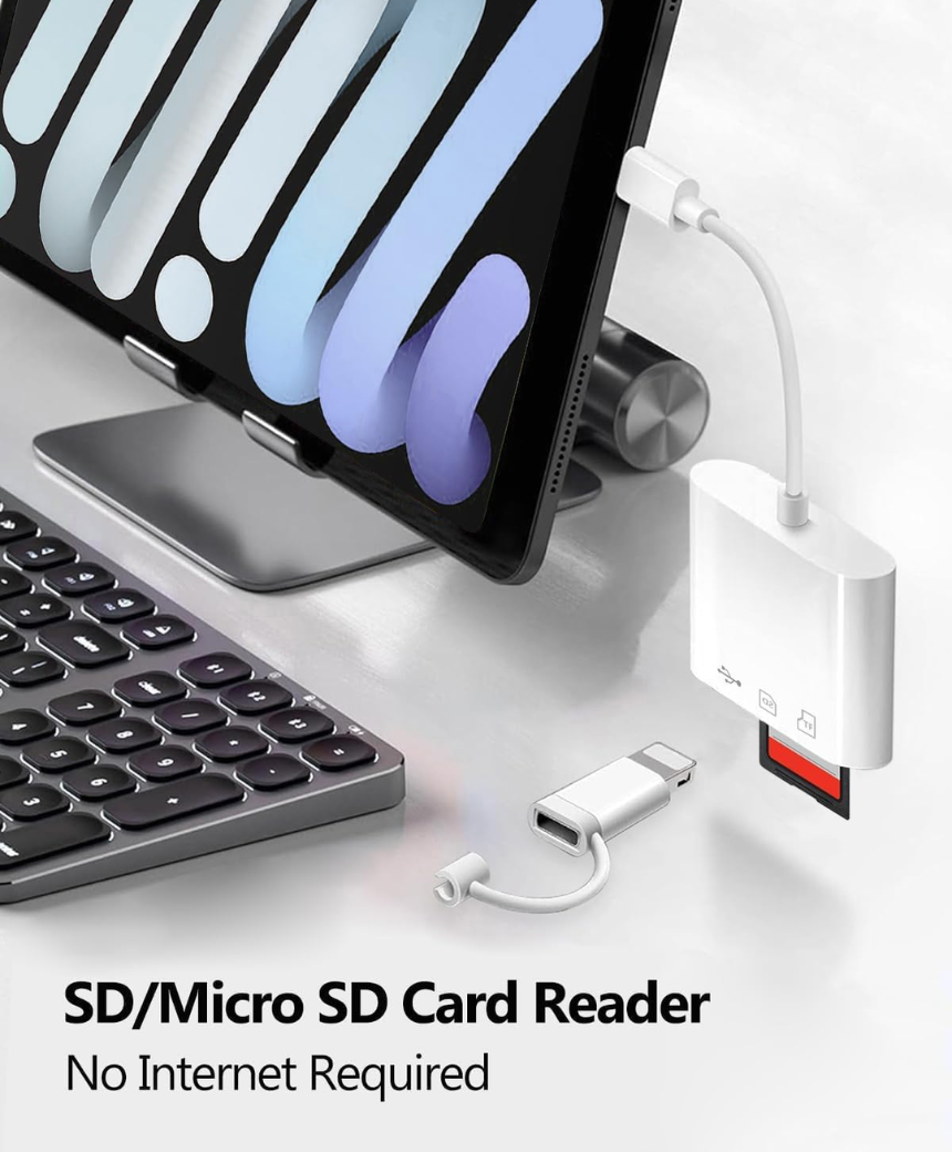 SD Card Reader for iPhone iPad